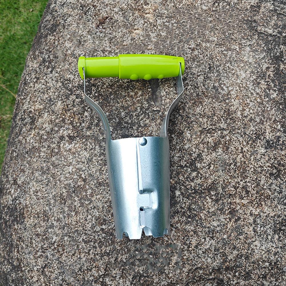 Stainless Steel Seeder Garden Flower Planting Planter Seedling Transplanter Excavator Horticultural Planting Hole Drilling Tools