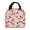 Cartoon Fruit Watermelon Cherry And Pineapples Insulated Lunch Bag Cooler Thermal Food Box Tote Portable Lunch Boxes Container