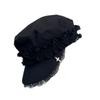 Double Layer Lace Lace Beret Caps Millennium Outdoor Sun Hat Fashion Y2K Hat Girl  Octagonal Cap