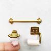 Decor Paper 1:12 Dollhouse Simulation Towel Rack Soap Rack Towel Rack Set Model Doll Home Miniature Bathroom Toys