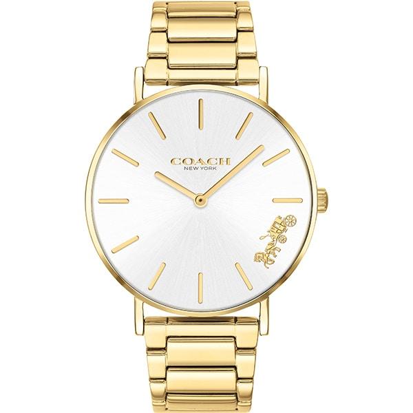 Coach PERRY 14503345 36mm Stainless Steel White Dial Wrist Watch