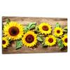 Glasplatte Schneidebrett 52x30 Blumen