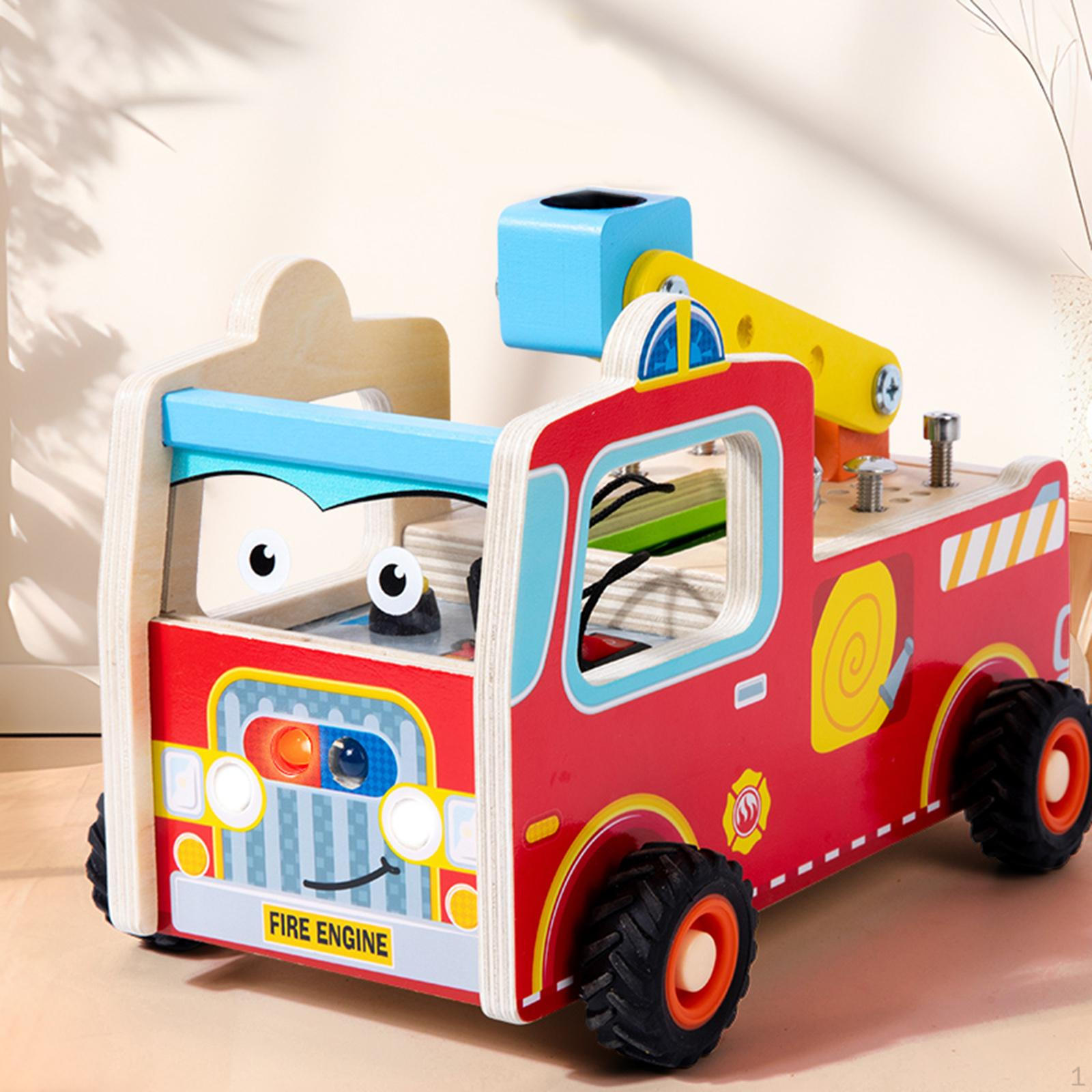 

Светящаяся доска, деревянный грузовик, автомобиль, набор инструментов, образовательная развивающая игрушка для путешествий, переключатель Монтессори