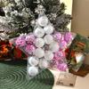 17PCS/20PCS Pink Red Gold Christmas Tree Balls Plastic Xmas Baubles Xmas Ornament Ball  Storefront