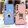 Back Cover Couple Phone Case For Samsung Galaxy M34 5G/F34/SM-M346B Anti-dust Phone Pouch Graffiti Soft Case TPU Cute