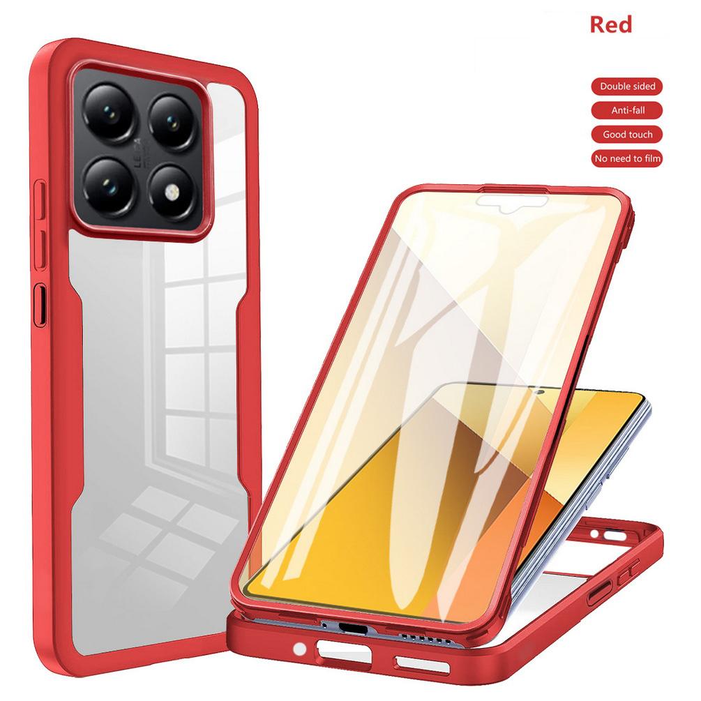 

Чехол с полной защитой для Xiaomi 14T Pro Mi 14T Xiaomi 14 Ultra 14 13T Pro 13 Lite 12s Ultra 12x 12 двойная защитная накладка For Xiaomi 12 красный