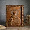 35cm Orthodox Icon Jesus Statue Religious Saint Plaque Ornaments, Church Home Wall Decor