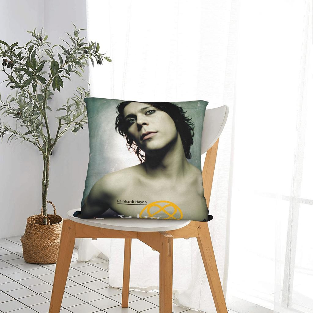 Rock H-HIM Band V-Ville V-Valo Pillow Cover Comfy Cushion Cover Retro Trendy Pillow Case For Living Room Chair