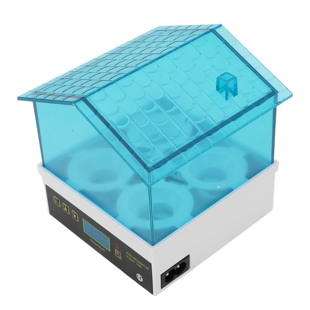 Small Egg Incubator 4 Egg Slots Adjustable Temperature Humidity Portable Automatic Hatching Egg Incu