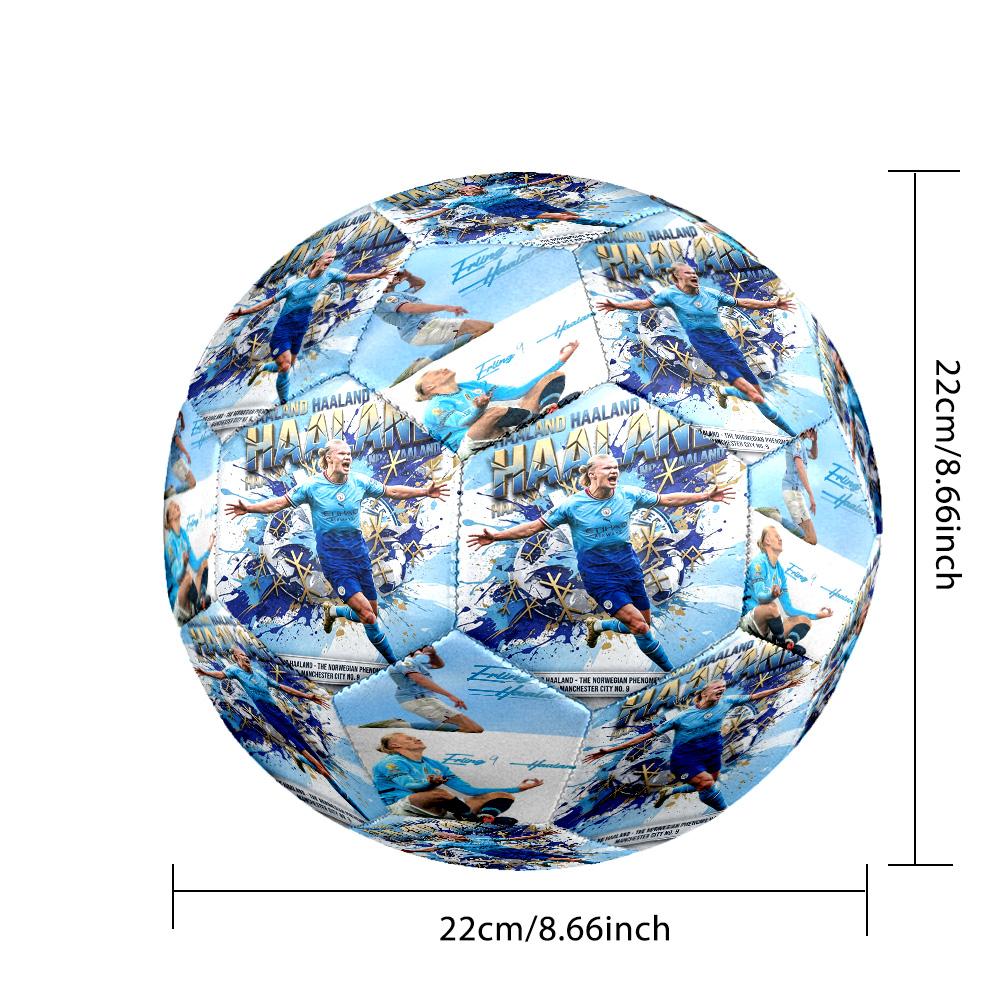 Haaland Norway Football Soccer Ball Size 5 Football Machinestitched Indooroutdoor Universal Football Surprise Collection Gift