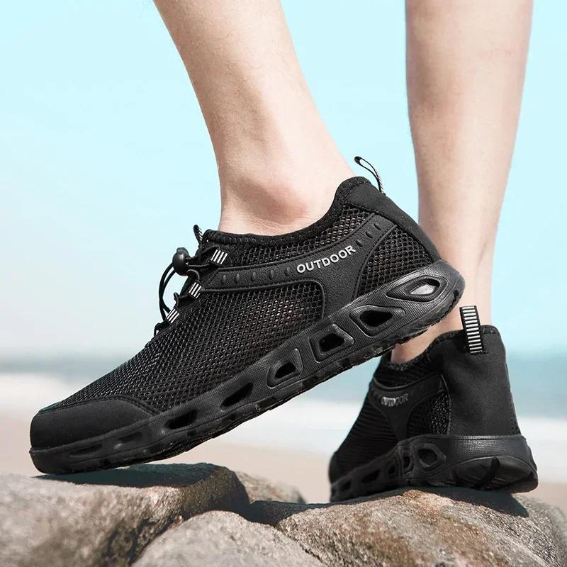 Summer Mesh Sneakers For Men Hot Sale Outdoor Breathable Men's Sports Shoes Fashion Casual Lightweight Sneakers Men