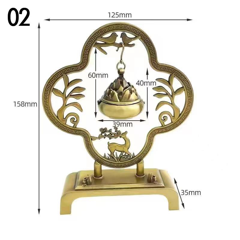 Retro Räuchergefäß Hohllegierung Hängendes Räuchergefäß Haushalt Räucherstäbchen Ornament Lotusbrenner Heim Büro Dekor Neu