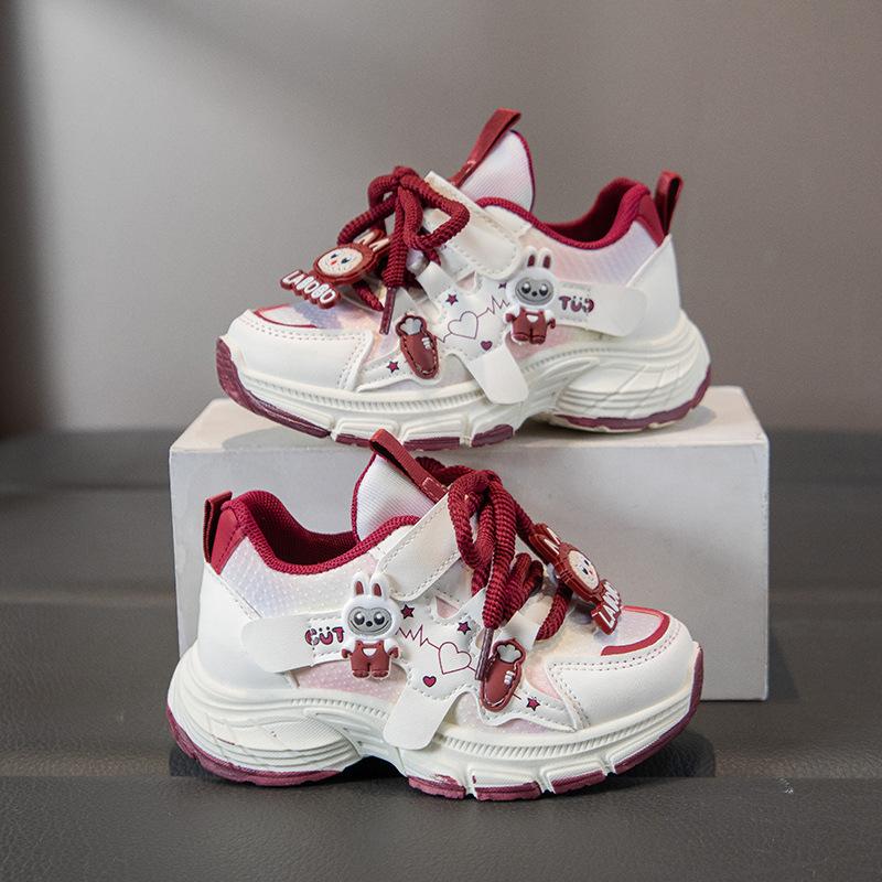 Dad's New Style Sports Shoes, Cartoon-shaped Soft Soles, Girls' Running Shoes, Student Shoes