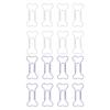 30Pcs Fancy Paperclips Bone Shape Plastic Covered Wire Multi Purpose Cute Paper Clips for Notebook S