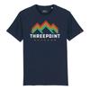 Threepoint Outdoors French Navy Retro Logo T-Shirt