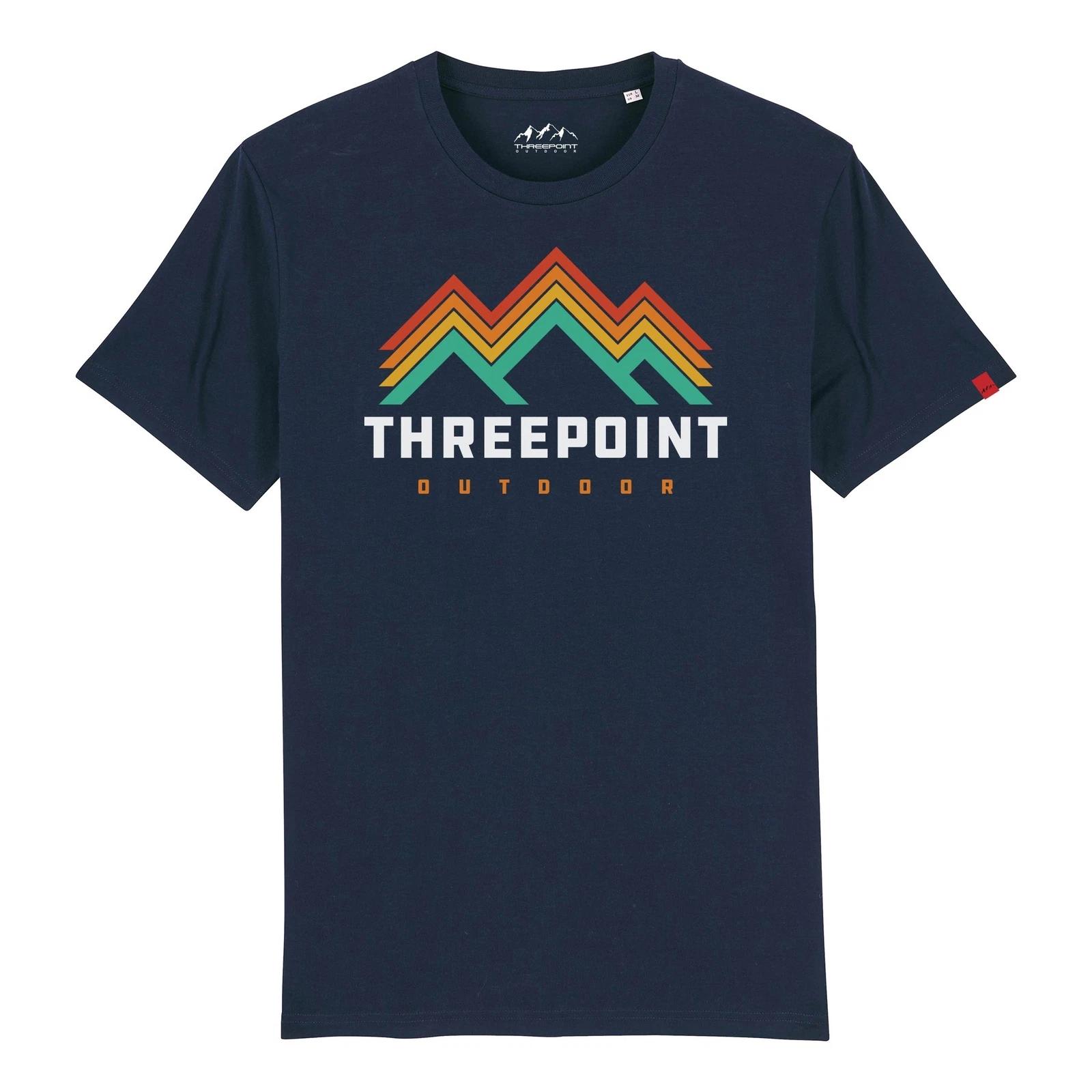 Threepoint Outdoors French Navy Retro Logo T-Shirt XL