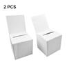 Light Brightness Lightweight Ballot Box Ballot Box Donation Box Lightweight White Corrugated Paper Donation Box