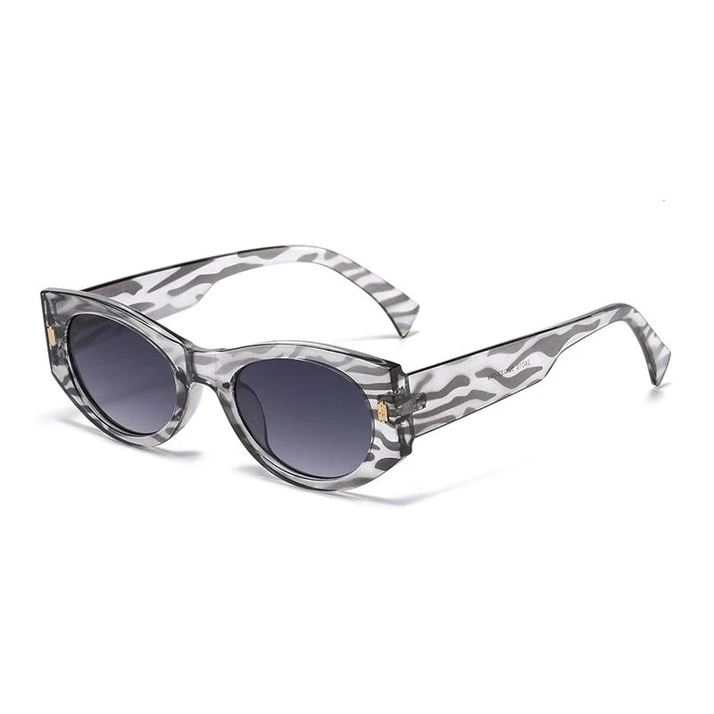  New Fashion Cat Eye Women Luxury Sunglasses Retro Rivets Men Gradient Shades UV400 Sun Glasses