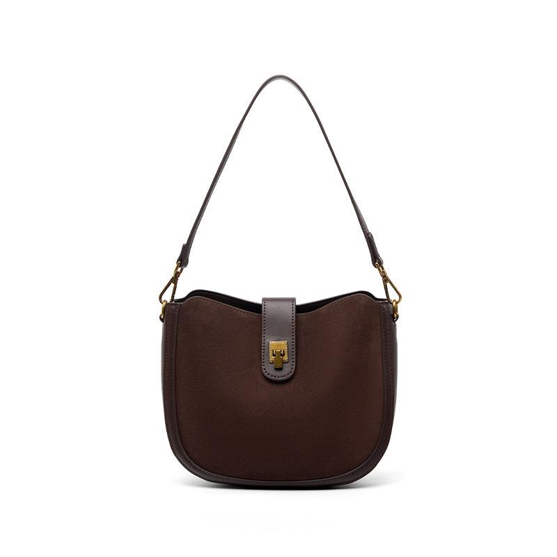 New retro women's saddle bag premium bag women's design sense niche portable commuter versatile shoulder messenger bag