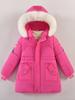 Girls thickened, children's cotton-padded clothes 3-7 years old