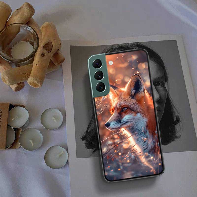 Red Fox Vulpes Phone Case For Samsung Galaxy S22 S25 Ultra S21 S10 Plus S26 Edge S20 S23 S24 FE Cover Silicone Soft TPU Clea