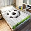 YISUMEI Soccer Print Fleece Blanket 125x150cm Soft Flannel Throw Warm Cozy Bed Cover for Kids Adults Microfiber