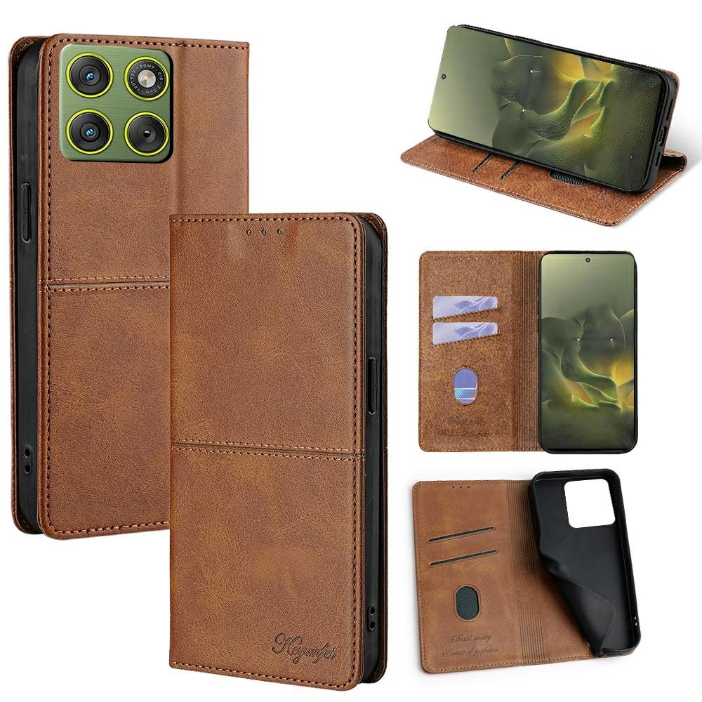 For Motorola Edge 70 5G Case Card Slots Cowhide Texture Phone Leather Cover