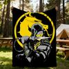 1 buc. Pătură de exterior Mortal Kombat, Flanelă ușoară, Moale și călduroasă, Utilizare pe tot parcursul anului pentru canapea