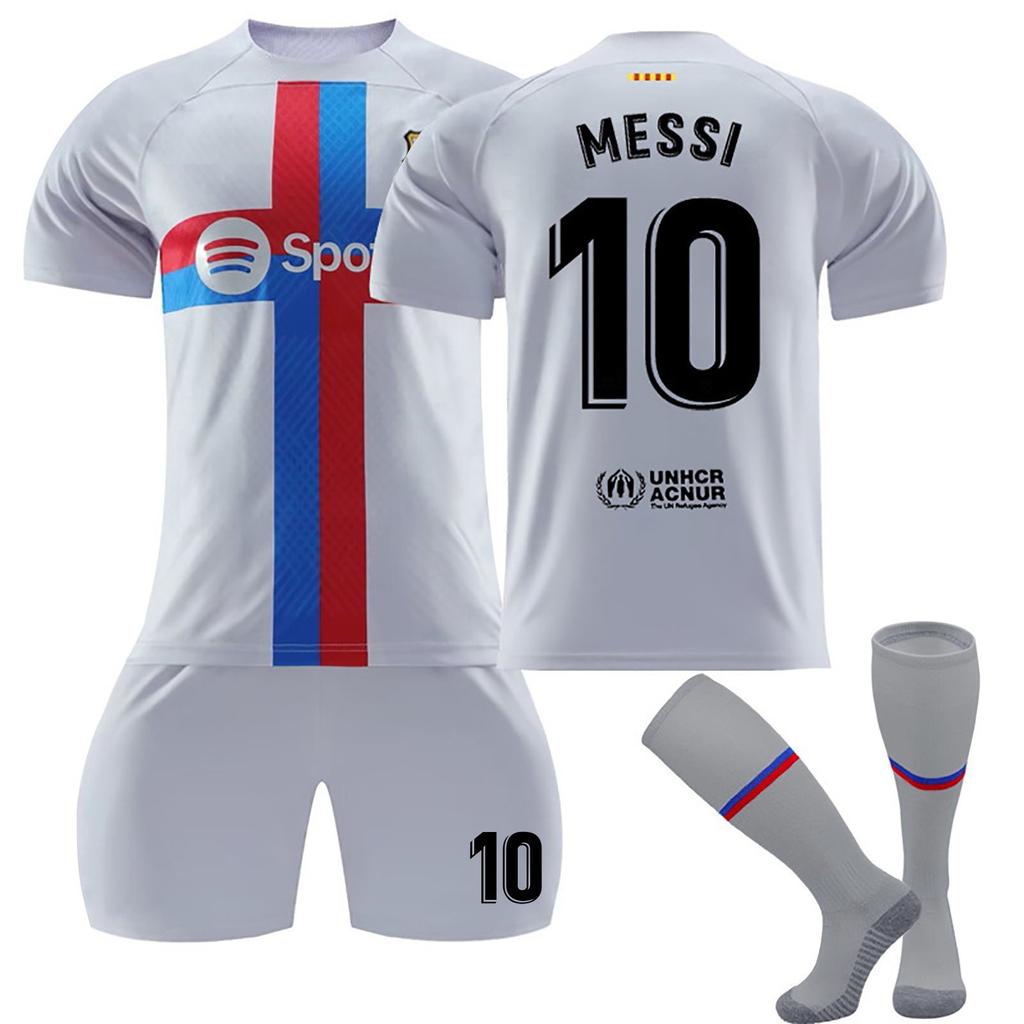 22/23 Barcelona Zweites Auswärtstrikot Kinder Fußball Trainingsanzug Set