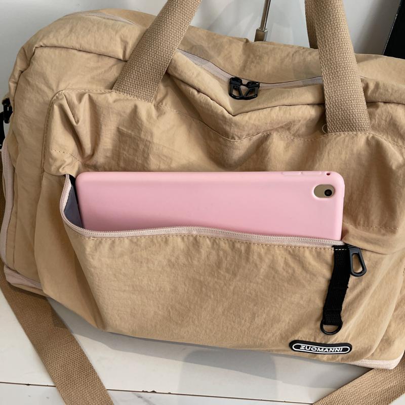 Women's Lightweight Foldable Travel Duffel Bag,Large Capacity Multi Compartment Travel Luggage Bag,Nylon Sports Gym Tote Bags