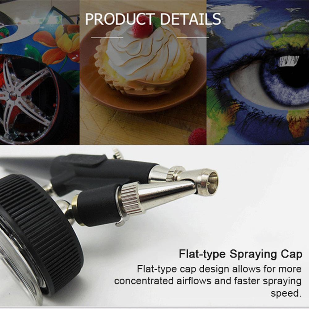

Аэрограф 138 типа, набор 0,8 мм, аэрограф одинарного действия, 22 кубических сантиметра, чашки для краски, для моделирования, DIY, макияжа, нейл-арта, торта разноцветный