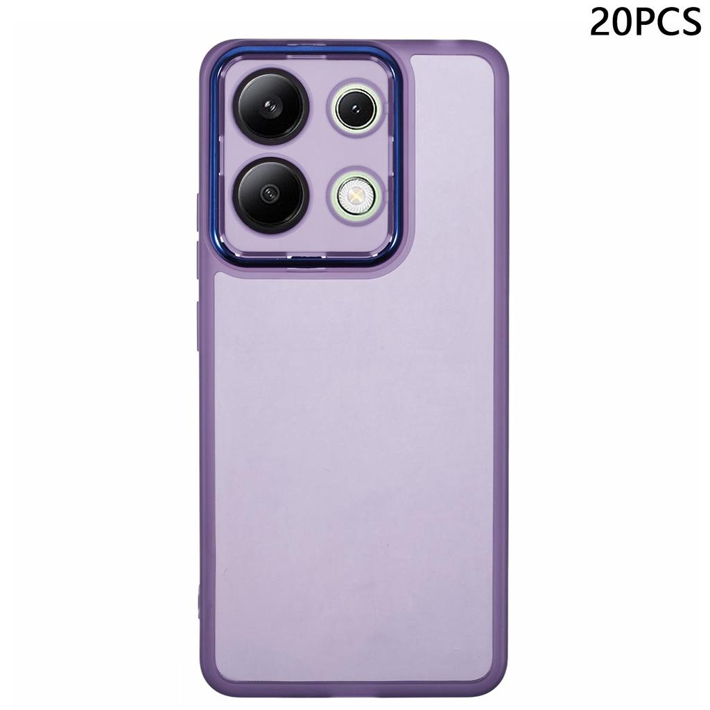 Bulk Aankoop 20 Stuks Voor Xiaomi Redmi Note 13 4G Hoesje Galvaniseerde Camera Frame TPU Telefoonhoesje Nauwkeurige Uitsparingen
