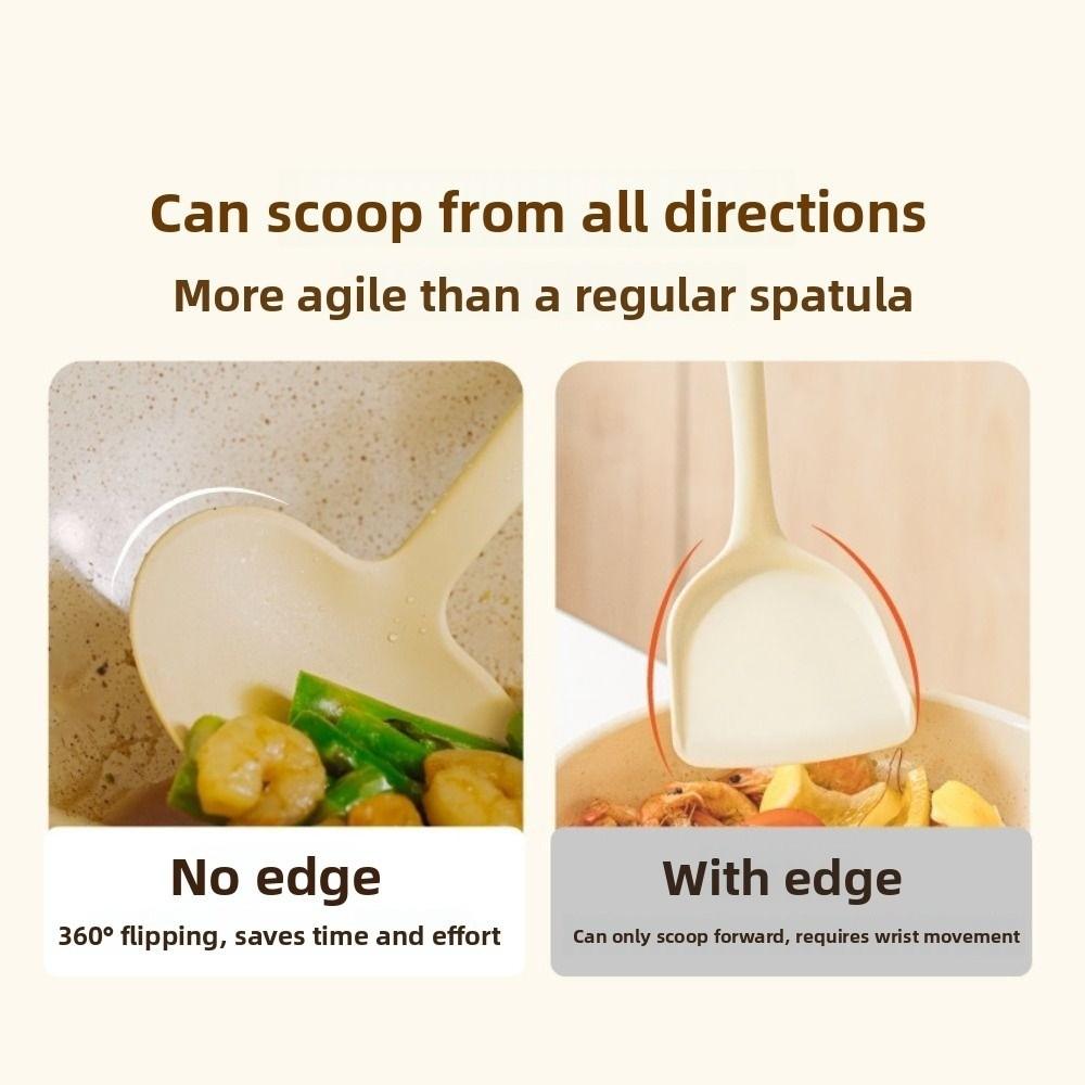 Mushroom Shape Cooking Spatula 2in1 Cooking Spoon Durable Kitchen Stir Fry Spoon Kitchen Tools