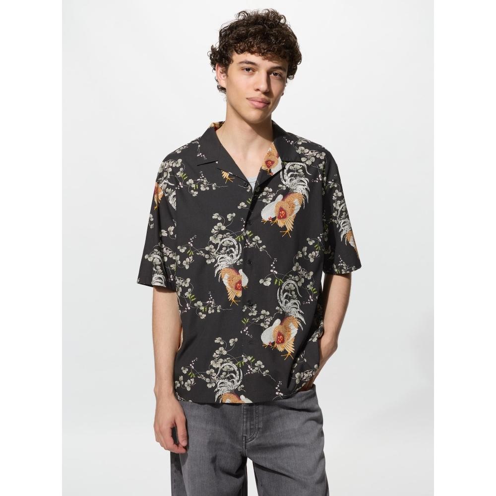Uniqlo Japan Open Collar Shirt Wagara