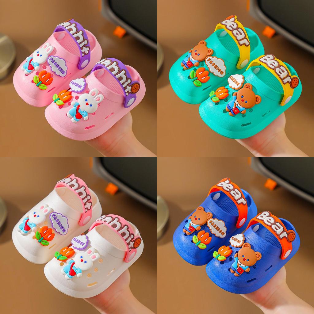 Cartoon Beach Sandals For Toddlers With Non Slip Pvc Sole For Kids
