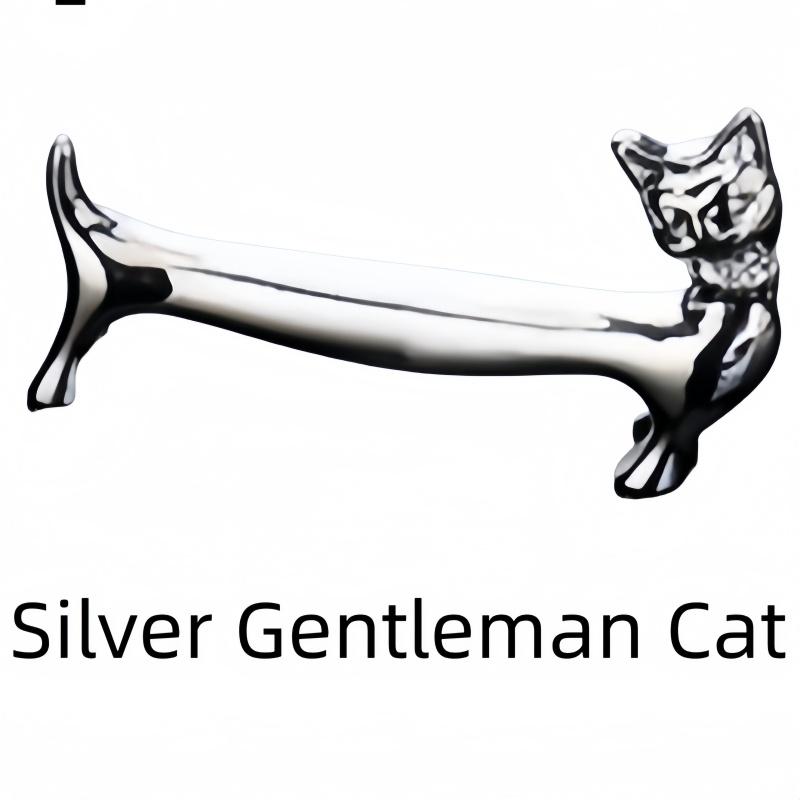 1Pc Silver Luxury Chopstick Holder, Hotel Sausage Dog Design Cutlery Holder, Household Knife and Fork Holder Chopstick Holder