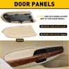 Beige For Honda Accord 2008-2012 Sedan LR Door Panel Armrest SET PU Leather EXV