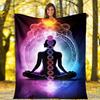 1pc Chakra Print Blanket, Soft Warm Throw Blanket Nap Blanket for Couch Sofa Office Bed Camping Travel, Multi-purpose Gift Blanket