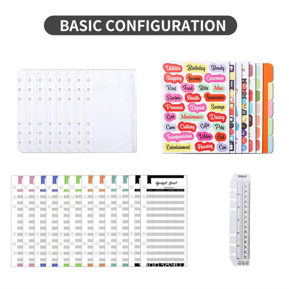 A6 PU Leder Budgetplaner mit Schnalle Budgetplaner Finanzplaner Budgetordner für Budgetierung Sparen