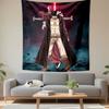 One Piece Dracule Mihawk Pirate Swordsman Black Hat Anime Wall Tapestry Manga Decor for Game Room Gift