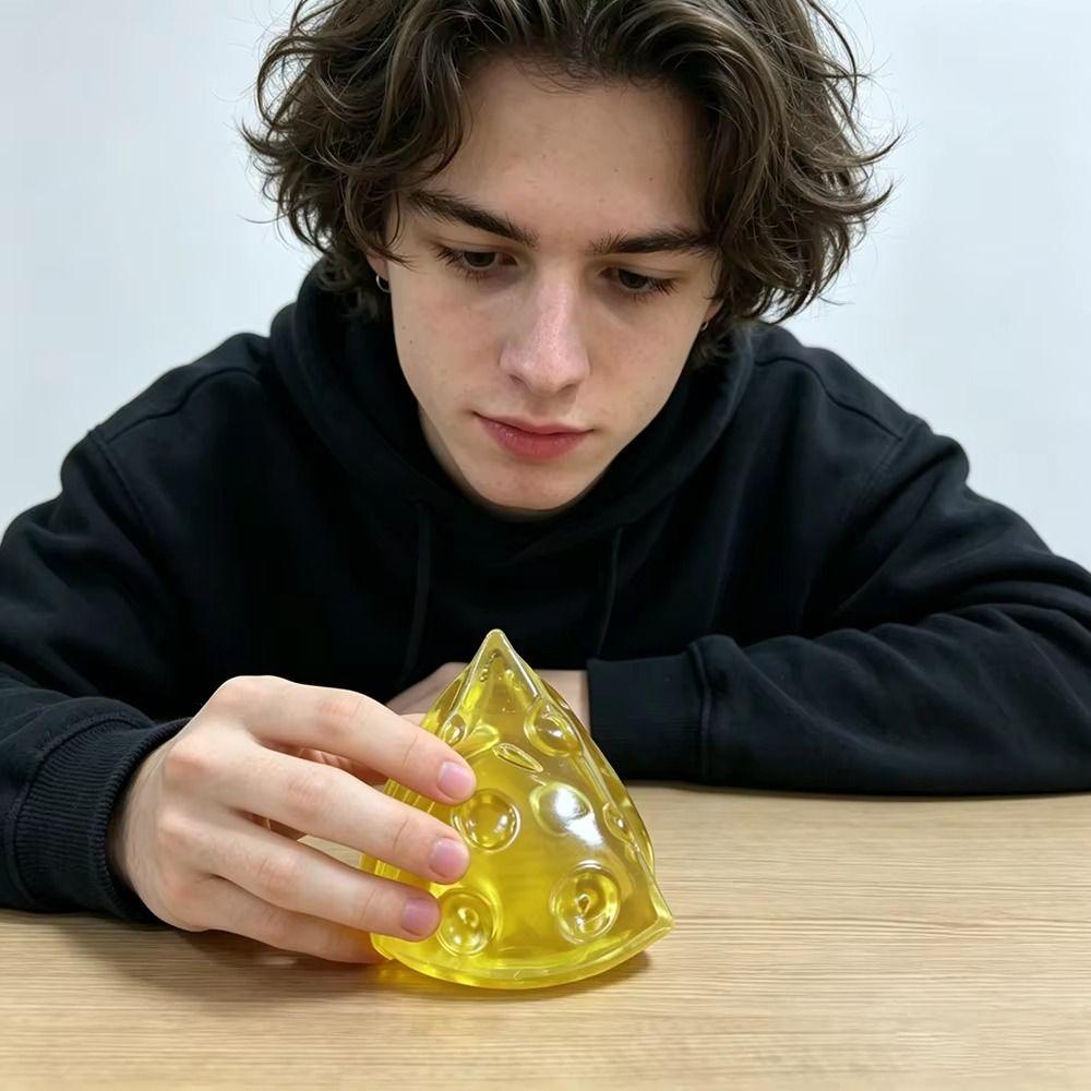 Realistic Squishy Honey Cheese Suction Finger Sensory Cheese Toy Funny Squishy Toy  Party Favors