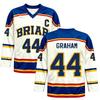 Off Campus Senior Replica White Jersey Briar University Shirt Di Laurentis 66 Tucker 46 Graham 44 22 Tee Unisex Tops