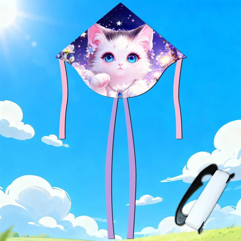 Latawiec Zwierzę Pies 3D Poliester Trójkątny Latająca Zabawka Do Rekreacji Na Świeżym Powietrzu