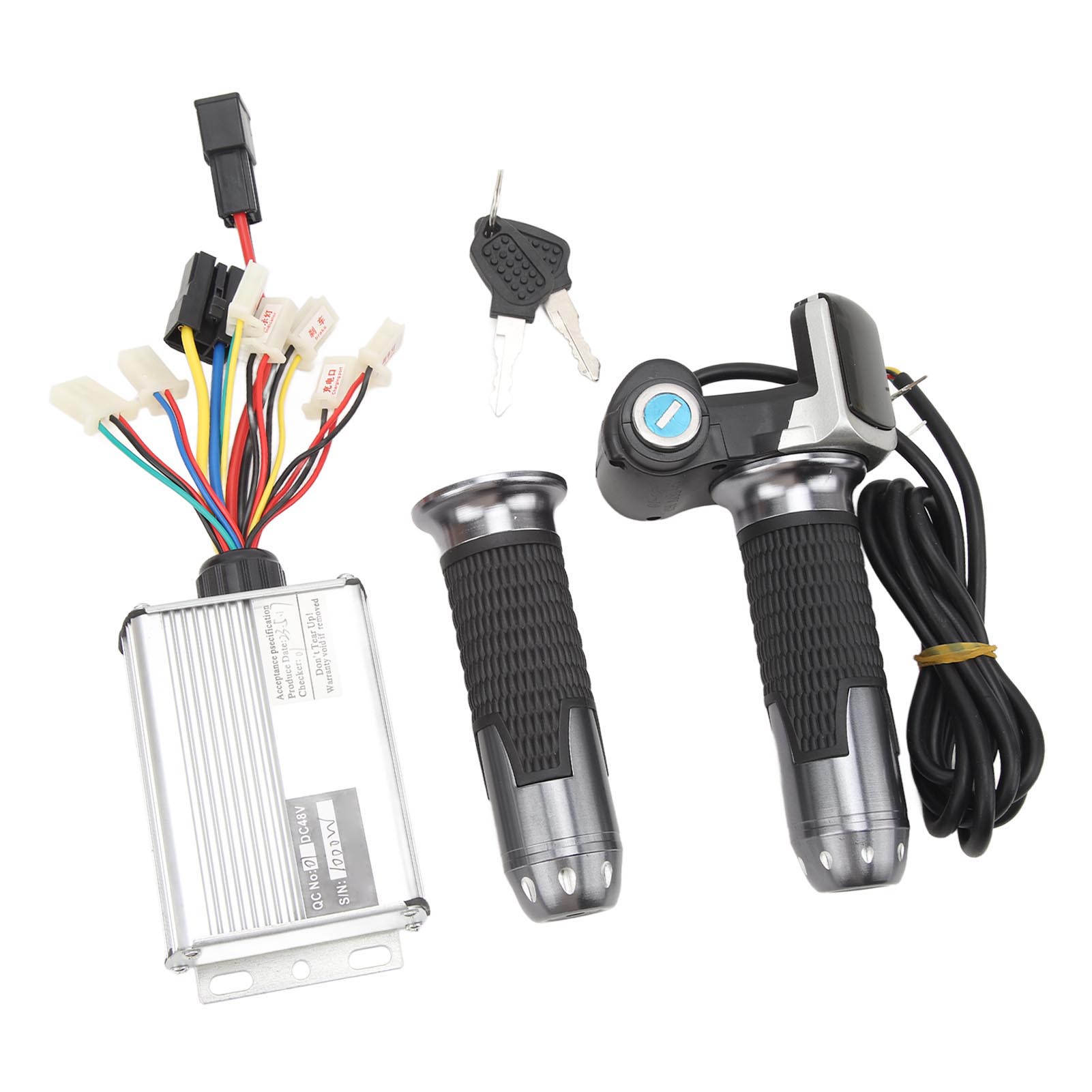 

Electric Bike Conversion Kit 48V 1000W Controller 48V Throttle Grip with Lock Square Display for DC Motors