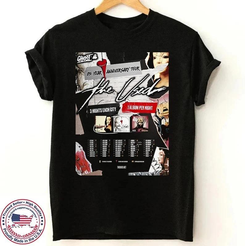 The Used Band 25 years Anniversary World Tour T Shirt FULL SIZE S- KK2082