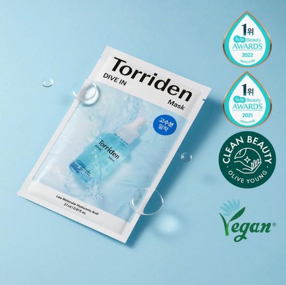 TORRIDEN Sheet Mask 10-Pack Set (Hydrating / Soothing / Brightening)