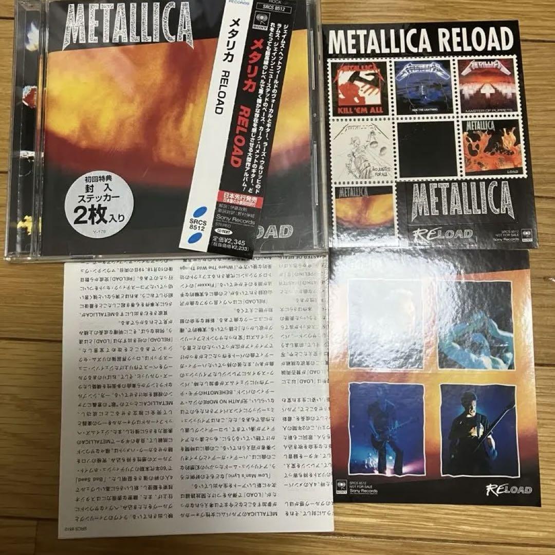 

[USED] METALLICA RELOAD 2-disc set with sticker, domestic version, CD with obi