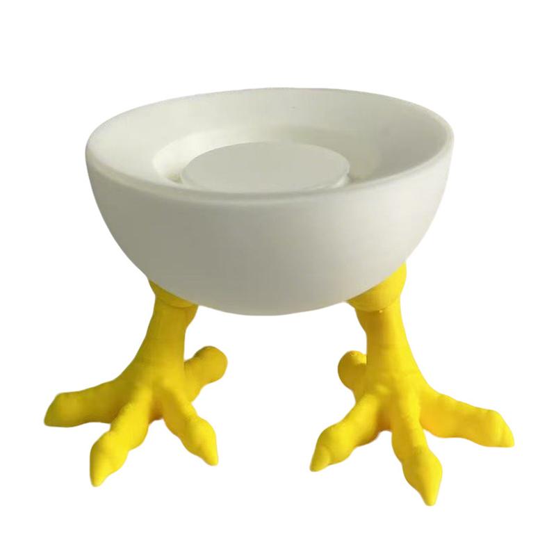 Chicken Claw Porcelains Holder 3D Printed White Chick Feet Figurine Statue Sculpture Office Bookshelf Desktop Decoration White