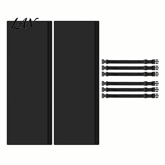 Washable Hose Insulation Sleeve 2Pcs Air Conditioning Exhaust Cover with 6 Straps, Reduce Heat & AC Pipe Shield Improve Cooling Efficiency,
