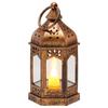 12 Pcs Decorative Candle Lantern, LED Electric Flameless Candle, Plastic LED Holder with Glass, Wall Hanging Indoor Porch Lanterns for Wedding Table